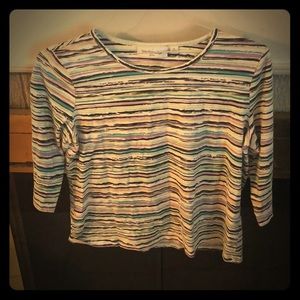 Women’s Breckinridge Petite Stripped 3/4 Sleeve